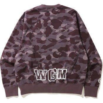 Bape Color Camo Shark Relaxed Crewneck Burgundy - Supra Sneakers