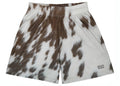 Bravest Studios Cow Print Shorts Brown