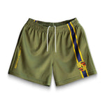 Bravest Studios Olive Racing Shorts - Supra Sneakers - Image 1