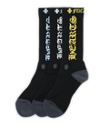 Chrome Hearts 3 Pack CH Logo Socks Black