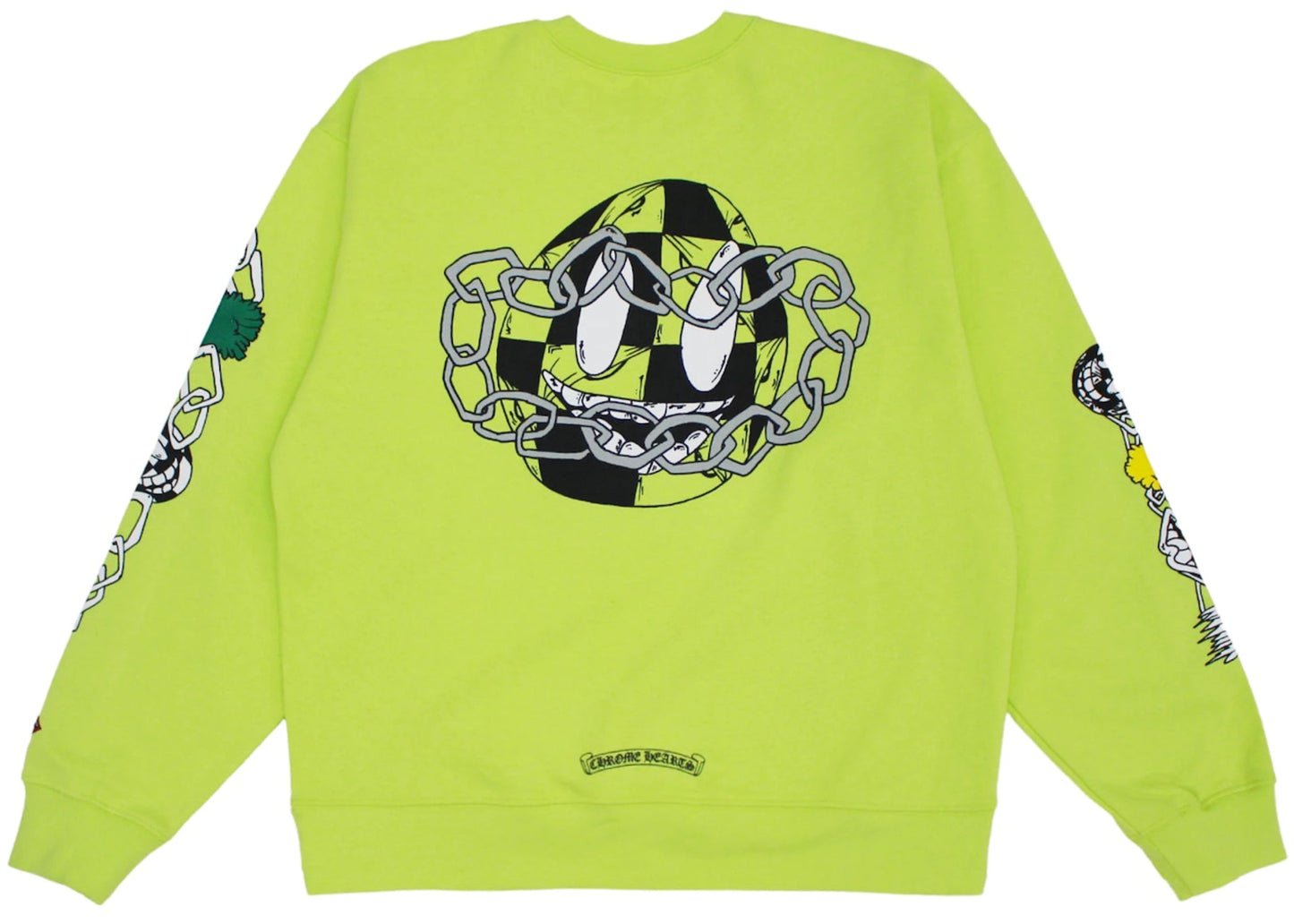 Chrome Hearts Matty Boy Link Crewneck Sweatshirt Lime Green - Supra Sneakers