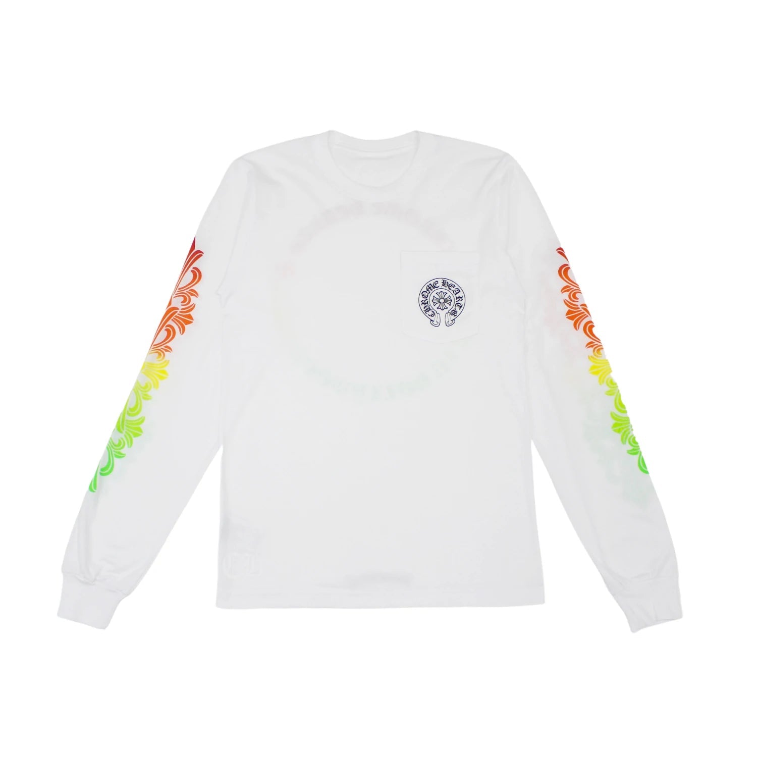 Chrome Hearts Multicolor Horseshoe Floral Cross L/S T-shirt White - Supra Sneakers