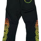 Chrome Hearts Multicolor Horseshoe Floral Cross Sweatpants Black - Supra Sneakers