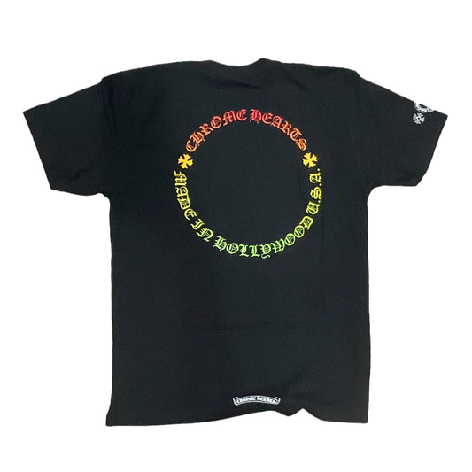 Chrome Hearts Multicolor Horseshoe Floral Cross T-shirt Black - Supra Sneakers