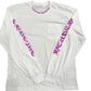 Chrome Hearts Neck Scroll Logo L/S T-shirt White Purple - Supra Sneakers