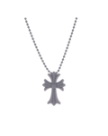 Chrome Hearts Silichrome Cross Necklace Grey