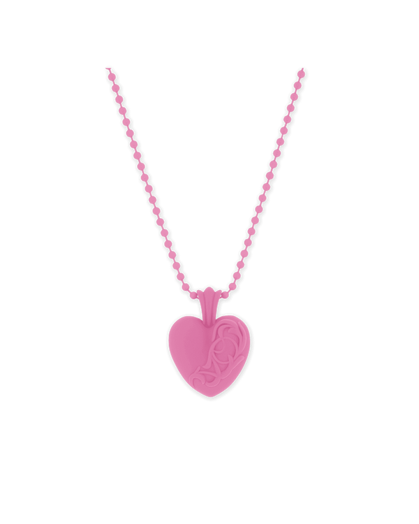 Chrome Hearts Silichrome Heart Necklace Pink - Supra Sneakers