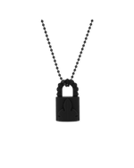 Chrome Hearts Silichrome Padlock Fleurknee Necklace Black - Supra Sneakers - Image 1