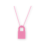 Chrome Hearts Silichrome Padlock Fleurknee Necklace Pink - Supra Sneakers
