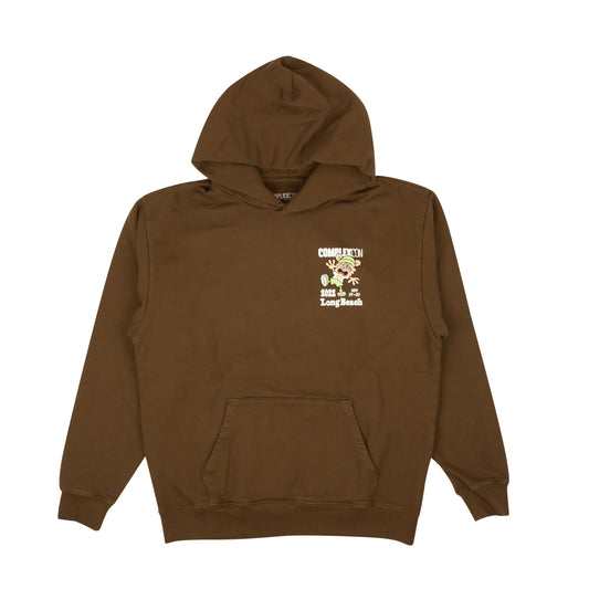 Complexcon x Verdy Brown Chest Logo Graphic Hoodie Brown - Supra Sneakers
