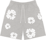 Denim Tears The Cotton Wreath Sweat Shorts Grey - Supra Sneakers - Image 1