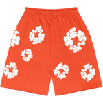 Denim Tears The Cotton Wreath Sweat Shorts Orange - Supra Sneakers - Image 2