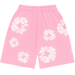 Denim Tears The Cotton Wreath Sweat Shorts Pink - Supra Sneakers - Image 1