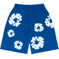 Denim Tears The Cotton Wreath 棉质花环款卫裤短裤 宝蓝色