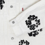 Denim Tears x Levi's Wreath Jean Jacket White - Supra Sneakers - Image 3