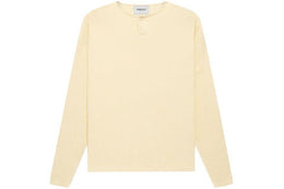 Fear of god Essentials Thermal Henley Long Sleeve Tee Cream
