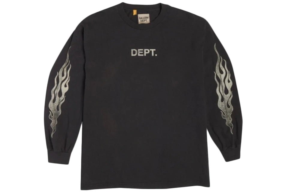 Gallery Dept. Flames L/S T-Shirt Black - Supra Sneakers