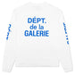 Gallery Dept. French Collector L/S Tee White Blue - Supra Sneakers