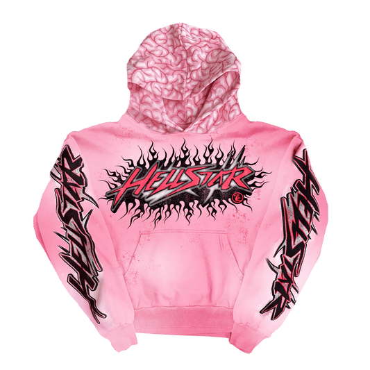 Hellstar Brainwashed Hoodie with Brain Pink - Supra Sneakers