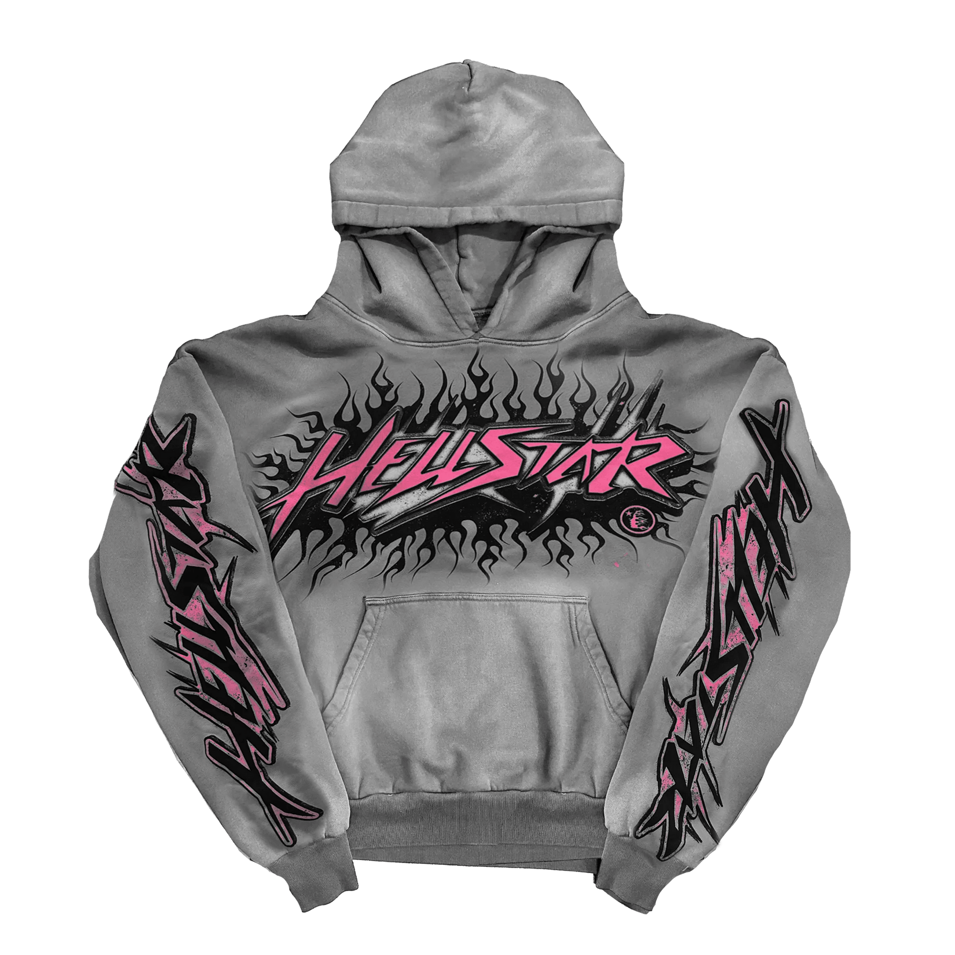 Hellstar Future Flame Hoodie Grey - Supra Sneakers