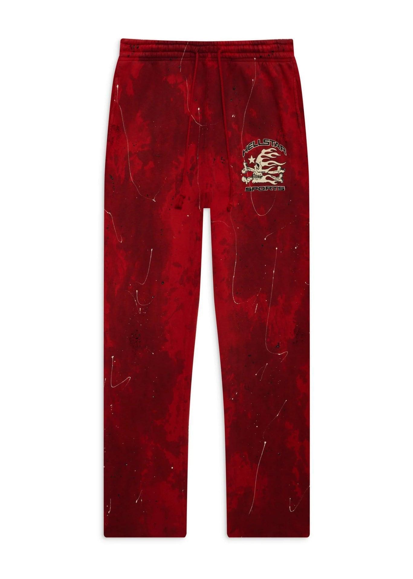 Hellstar Sports Red Tye-Dye Sweatpants - Supra Sneakers