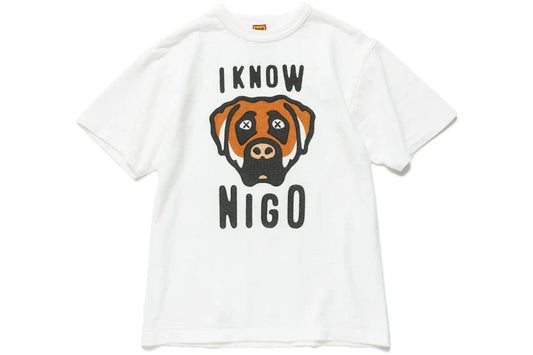 Human Made I Know Nigo Kaws T-Shirt White - Supra Sneakers