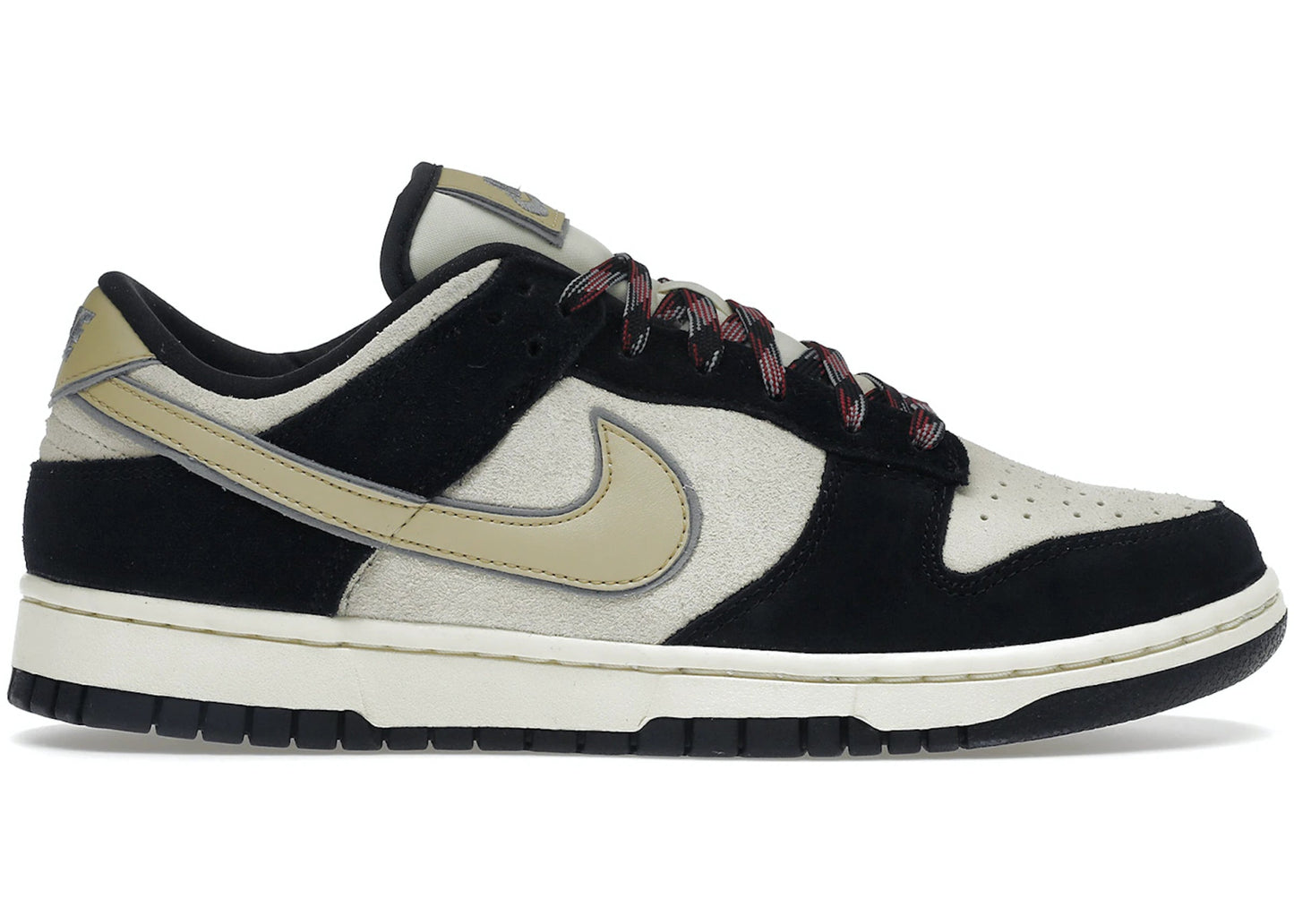 Nike Dunk Low LX Black Suede Team Gold (W) - Supra Sneakers