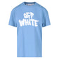 Off-White Sky Blue Logo T-Shirt - Supra Sneakers