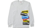Supreme Thrasher Multi Logo L/S Tee Ash Grey - Supra Sneakers - Image 1