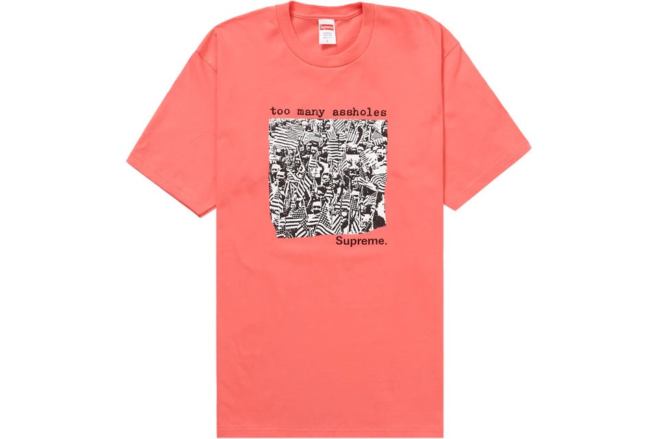Supreme Too Many A**holes Tee Bright Coral - Supra Sneakers