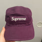 Supreme Washed Chino Twill Camp Cap (FW22) Dark Purple - Supra Sneakers