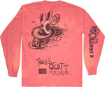 Travis Scott O2 Live Long-Sleeve Pink Tie-Dye - Supra Sneakers - Image 2